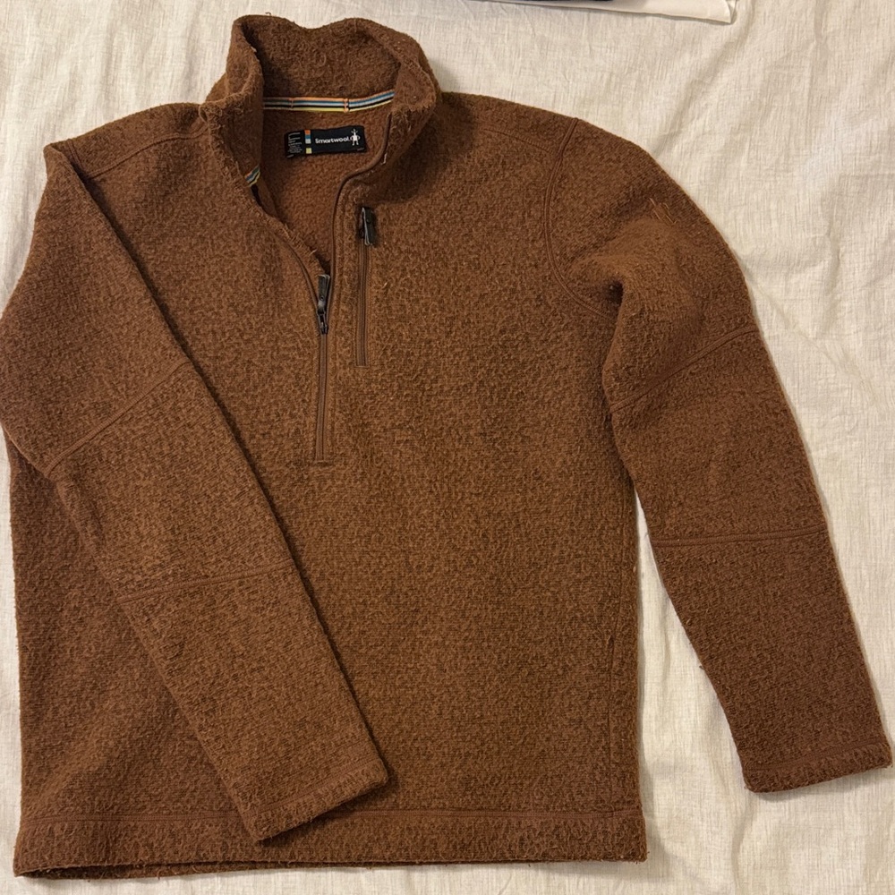 Smartwool Men's Brown Zip-Up Sweater